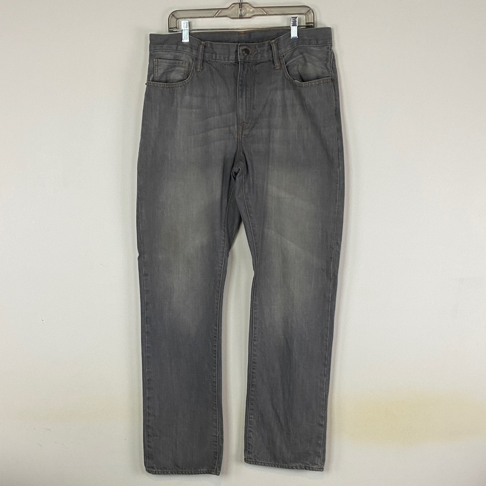 Men's Gray Straight-Leg Jeans
